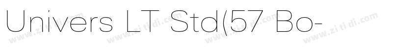 Univers LT Std(57 Bo字体转换 Univers LT Std(57 Bo字体转换